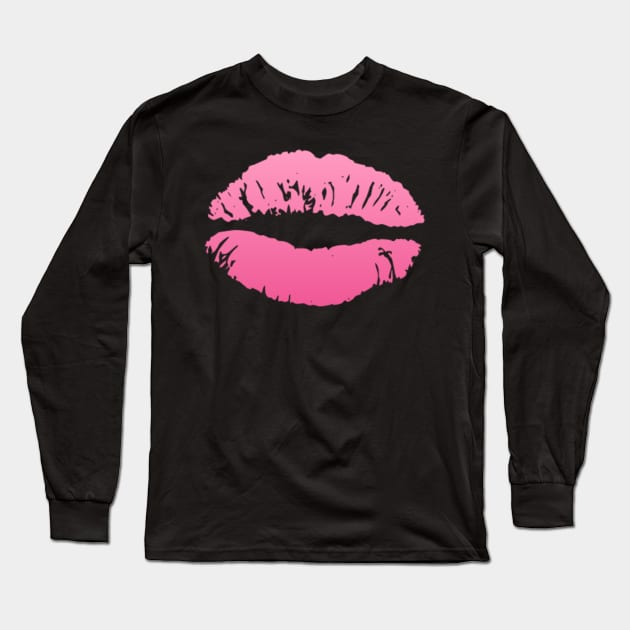 Kissy Lipstick Stain Long Sleeve T-Shirt by LaurenPatrick